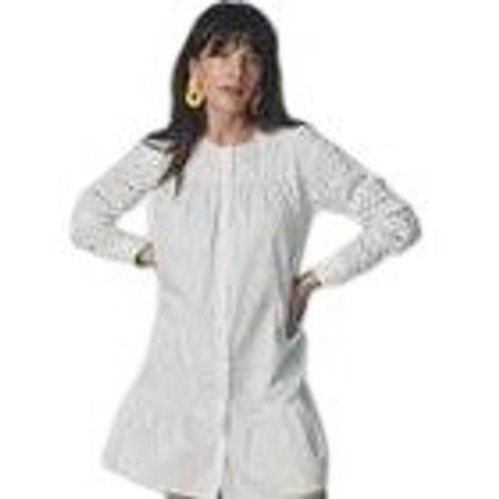 Tuckernuck THE‎ SHIRT Rochelle Behrens Cotton Eyelet NWT Shirt dress Size Small